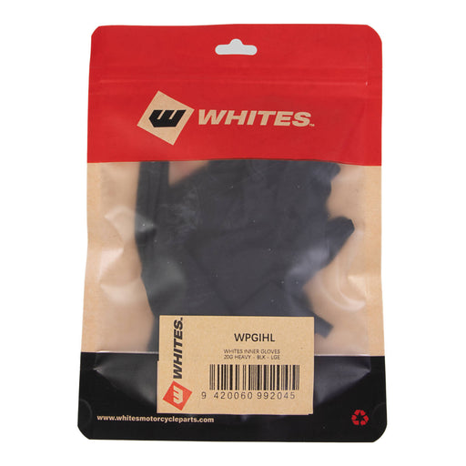 Whites Inner Gloves - 20G Heavy - Black - Large