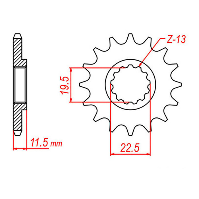 XAM Sprocket Kit Suzuki DRZ125 / Kawasaki KLX125 Small Wheel 14/51