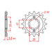 XAM Sprocket Kit Kawasaki KX250F '04-'05 /RMZ250 X-Ring Gold 13/48