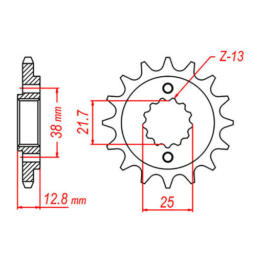 XAM Sprocket Kit Kawasaki KLR650 '06-'21 X-Ring 15/43