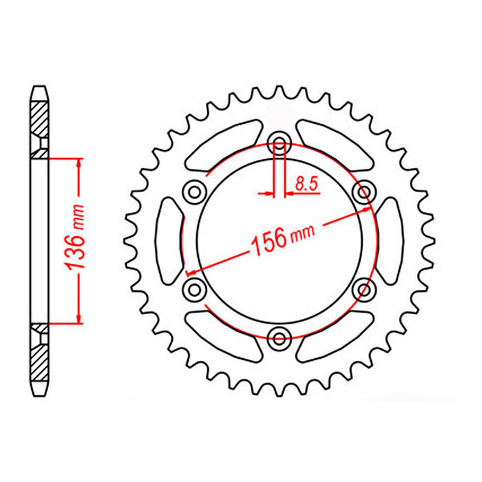 XAM Sprocket Kit Sherco 450/510SH1 X-Ring 14/48