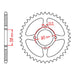 XAM Sprocket Kit Honda CB125E '12-'15 NSH 15/44
