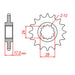 XAM Sprocket Kit Honda CB600F Hornet '-06 X-Ring 15/42