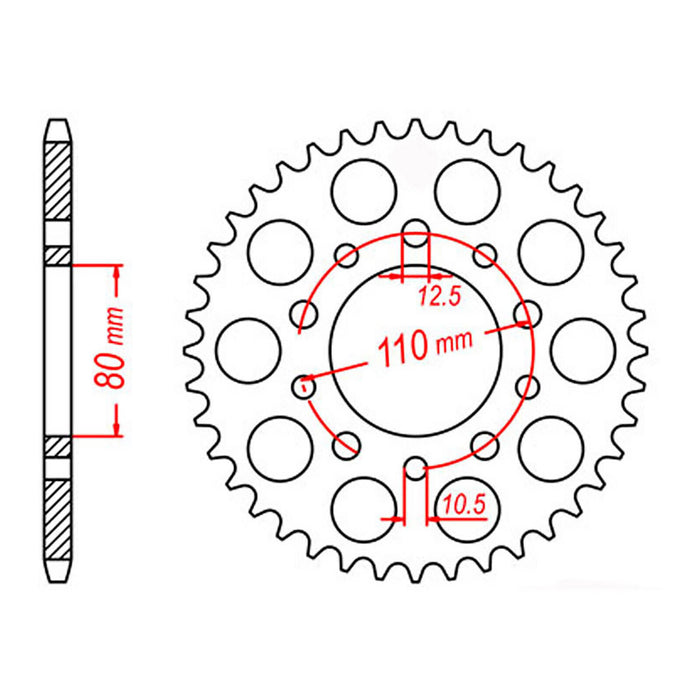 XAM Sprocket Kit Honda VFR750F (RC24) '86-'87 X-Ring Gold 16/45