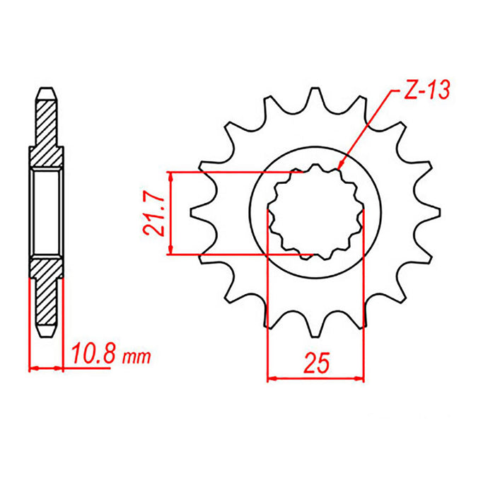 XAM Sprocket Kit Yamaha R6 '06-'15 X-Ring 16/45