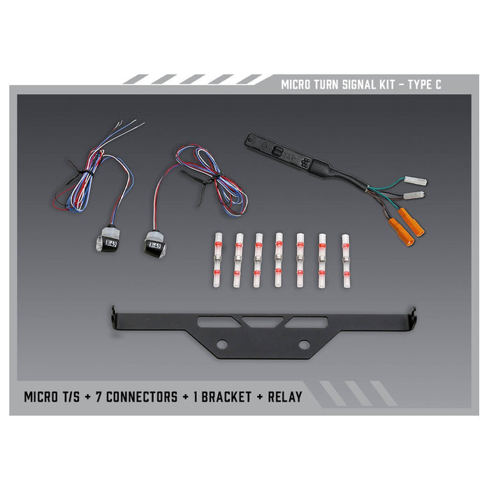 Yoshimura Type C Micro Signal Kit for V2 Fender Eliminators Yoshimura