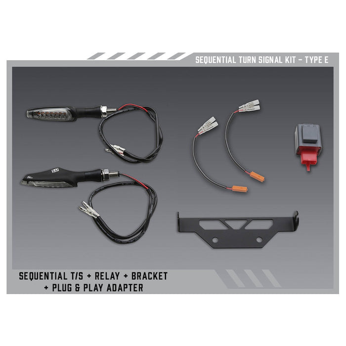 Yoshimura Type E Sequential Signal Kit for V2 Fender Eliminators Yoshimura