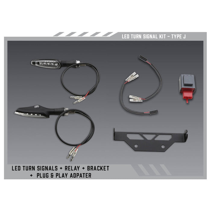Yoshimura Type J Standard LED Signal Kit for V2 Fender Eliminators Yoshimura