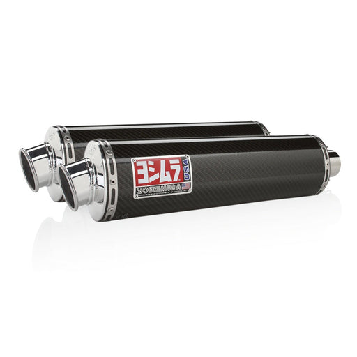 Yoshimura HAYABUSA 08-20 RS-3 Stainless Slip-On Exhaust, w/ Carbon Fiber Mufflers Yoshimura
