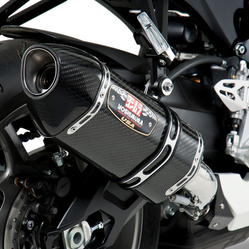 Yoshimura GSX-R600/750 11-24 R-77 Stainless Slip-On Exhaust, w/ Carbon Fiber Muffler Yoshimura