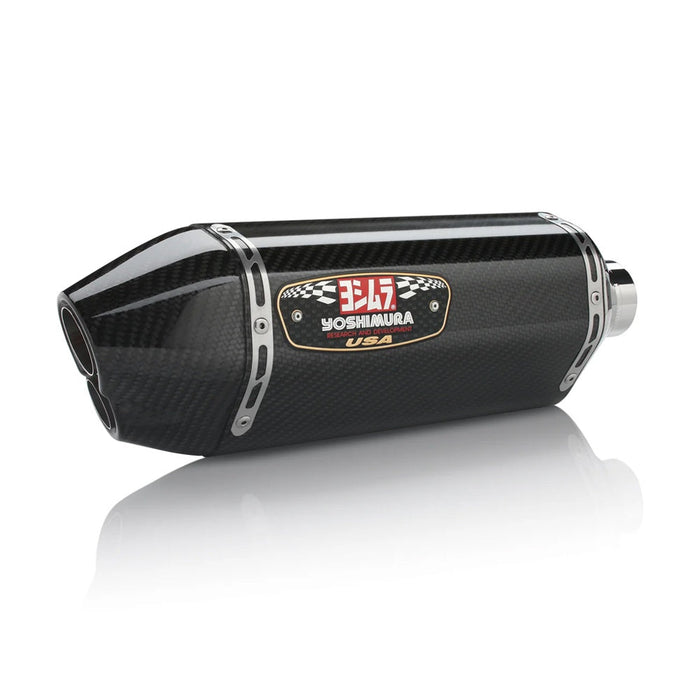 Yoshimura GSX-R600/750 11-24 R-77D Stainless Slip-On Exhaust, w/ Carbon Fiber Muffler Yoshimura
