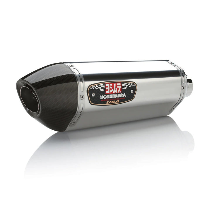 Yoshimura GSX-R600/750 11-24 R-77 Stainless Slip-On Exhaust, w/ Stainless Muffler Yoshimura