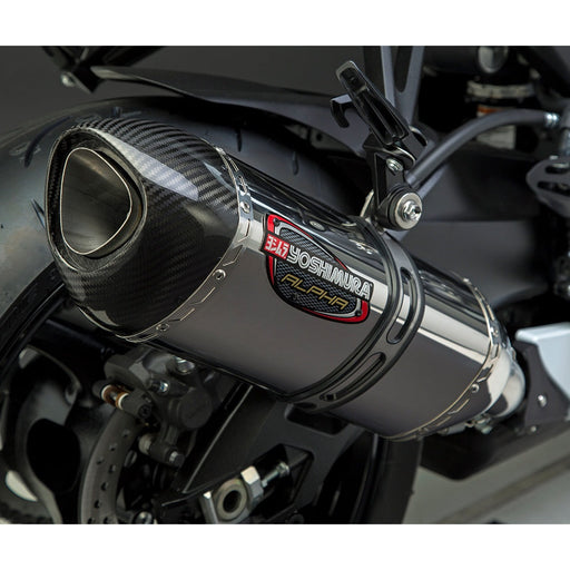 Yoshimura GSX-R600/750 11-24 ALPHA Stainless Slip-On Exhaust, w/ Stainless Muffler Yoshimura
