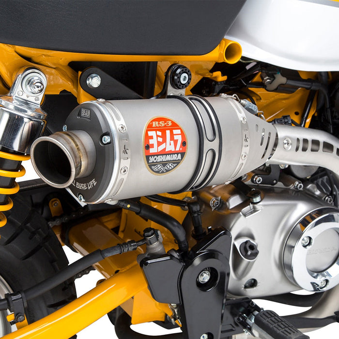 Yoshimura MONKEY 19-24 RS-3 Stainless Slip-On Exhaust, w/ Stainless Muffler Yoshimura