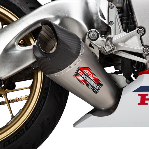 Yoshimura CBR1000RR/SP/SP2 17-25 AT2 Stainless Slip-On Exhaust, w/ Stainless Muffler Yoshimura