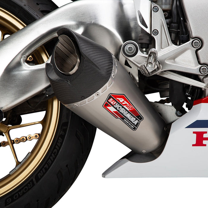 Yoshimura CBR1000RR/SP/SP2 17-25 AT2 Stainless Slip-On Exhaust, w/ Stainless Muffler Yoshimura