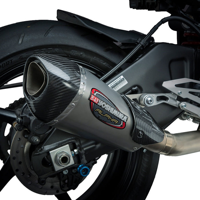 Yoshimura FZ-10 17/MT-10 18-21 Race ALPHA T Stainless 3/4 Exhaust, w/ Stainless Muffler Yoshimura