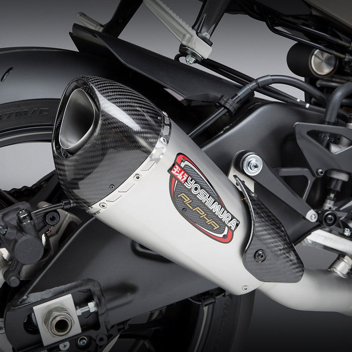 Yoshimura YZF-R1/M/S 15-25 Race ALPHA T Stainless 3/4 Exhaust, w/ Stainless Muffler Yoshimura
