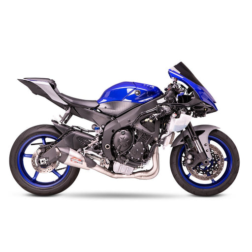 Yoshimura YZF-R6V 06-20 Race AT2 Stainless Full Exhaust, w/ Stainless Muffler Yoshimura