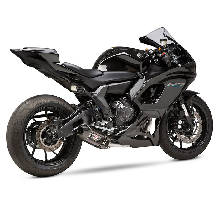 Yoshimura FZ/MT-07 15-25 / XSR700 18-24 / R7 22-25 Race R-77 Stainless Full Exhaust, w/ CF Muffler Yoshimura
