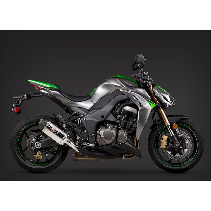 Yoshimura Z1000 14-16 R-77 Stainless Slip-On Exhaust, w/ Stainless Mufflers Yoshimura