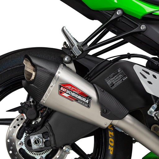 Yoshimura ZX-6R 2019-25 AT2 Stainless 3/4 Exhaust, w/ Stainless Muffler Yoshimura