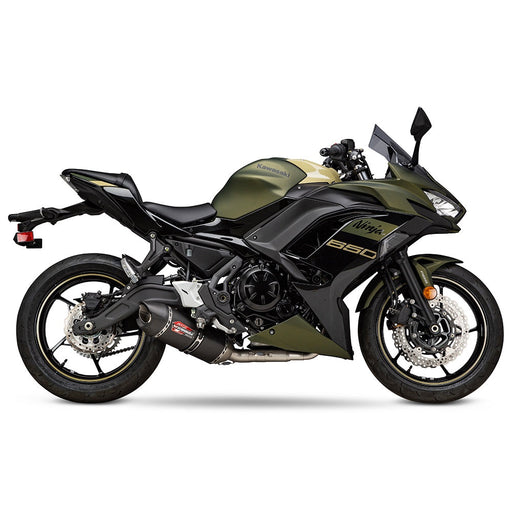 Yoshimura NINJA/Z 650 17-25 Race AT2 Stainless Full Exhaust, w/ Carbon Fiber Muffler Yoshimura