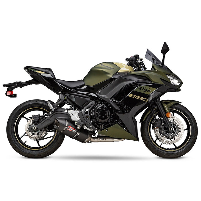 Yoshimura NINJA/Z 650 17-25 Race AT2 Stainless Full Exhaust, w/ Carbon Fiber Muffler Yoshimura