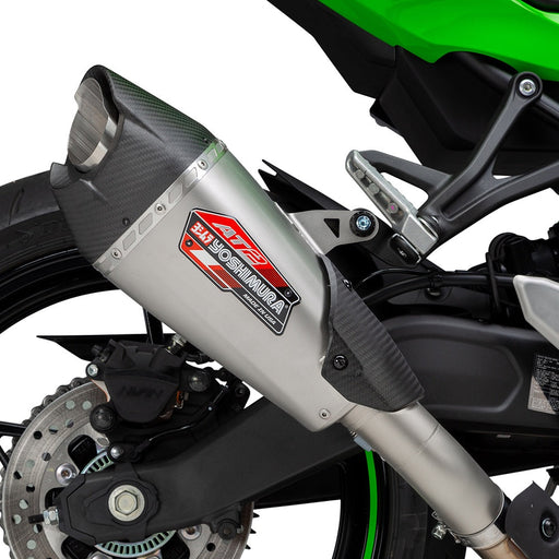 Yoshimura ZX-4RR 23-25 AT2 Stainless Slip-On Exhaust, w/ Stainless Muffler Yoshimura