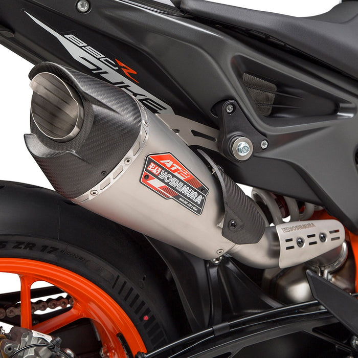 Yoshimura 890 DUKE R 20-21 / 790 DUKE 19-20 AT2 Stainless Slip-On Exhaust, w/ Stainless Muffler Yoshimura