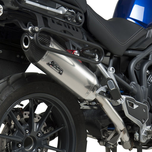 Yoshimura TIGER EXPLORER 12-13 RS-4T Stainless Slip-On Exhaust, w/ Stainless Muffler Yoshimura