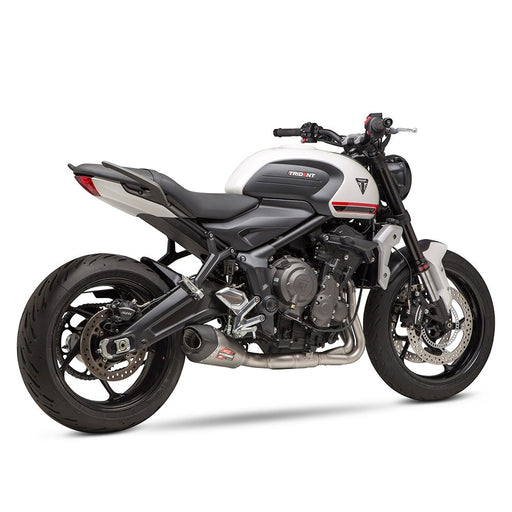 Yoshimura TRIDENT 21-23 / 22 TIGER SPORT 660 Race AT2 Stainless Full Exhaust, w/ Stainless Muffler Yoshimura