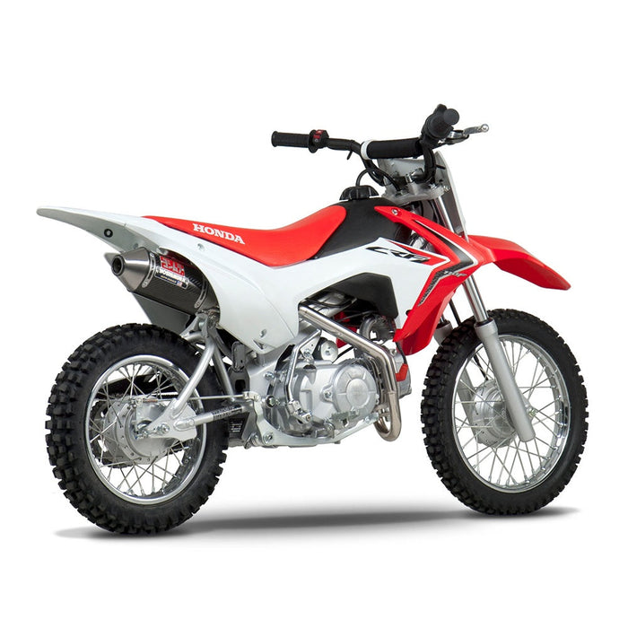 Yoshimura CRF110F 13-18 RS-2 Stainless Full Exhaust, w/ Carbon Fiber Muffler Yoshimura