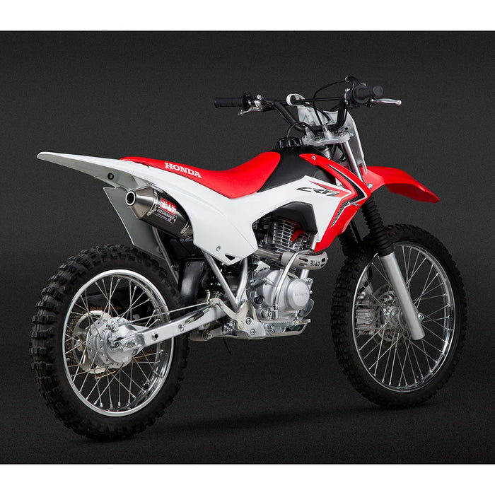 Yoshimura CRF125F 14-18 RS-2 Stainless Full Exhaust, w/ Carbon Fiber Muffler Yoshimura