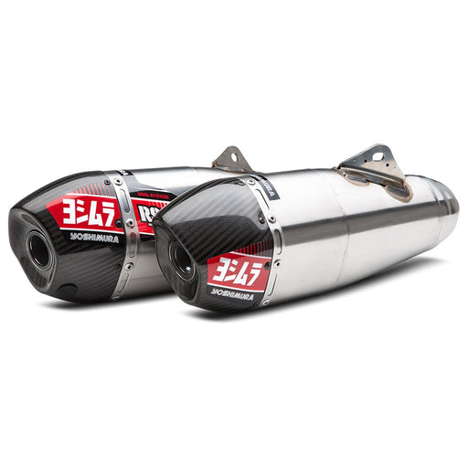 Yoshimura CRF450R/RX 17-18 RS-9T Stainless Slip-On Exhaust, w/ Stainless Mufflers Yoshimura