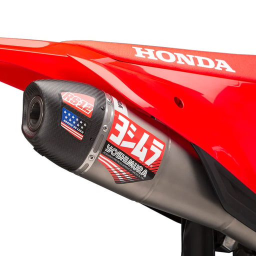 Yoshimura CRF450R/RX 2021-2024 / CRF450R-S 2023-2024 RS12 Stainless Slip-On Exhaust, w/ Stainless Muffler Yoshimura