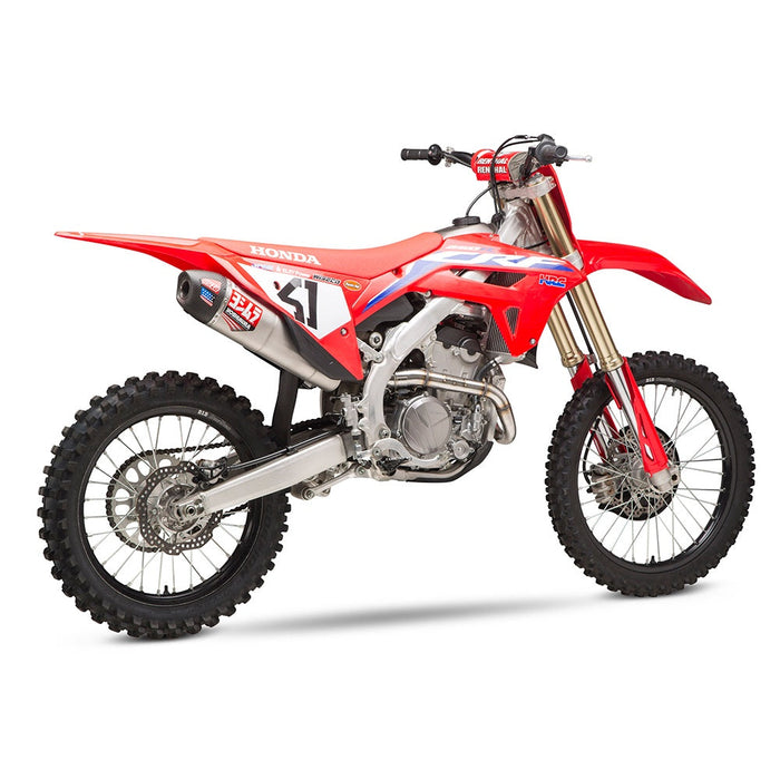 Yoshimura CRF250R/RX 22-24 RS-12 Stainless Full Exhaust, w/ Stainless Muffler Yoshimura