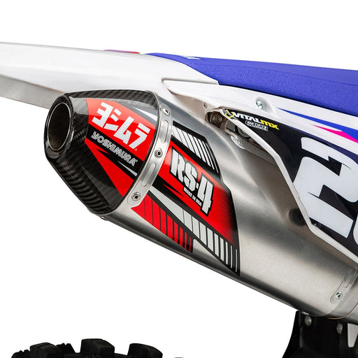 Yoshimura YZ250F 2024 RS-4 Stainless Slip-On Exhaust, w/ Aluminum Muffler Yoshimura