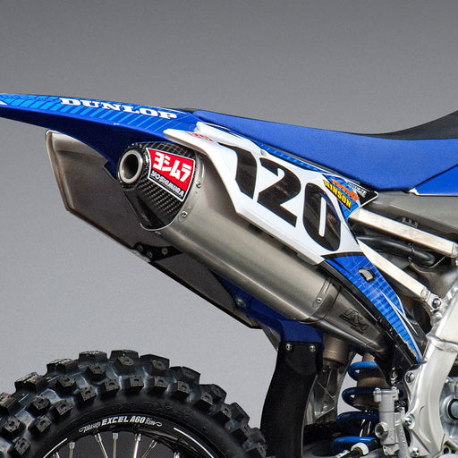 Yoshimura YZ450F 14-17/FX 16-17/WR450F 16-18 RS-4 Stainless Slip-On Exhaust, w/ Aluminum Muffler Yoshimura
