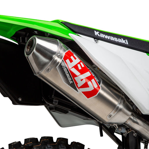 Yoshimura KLX300R 21-24 RS-2 Stainless Slip-On Exhaust, w/ Aluminum Muffler Yoshimura