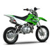 Yoshimura KLX110/L 02-24/SUZ DR-Z110 03-05 RS-2 Stainless Full Exhaust, w/ Carbon Fiber Muffler Yoshimura