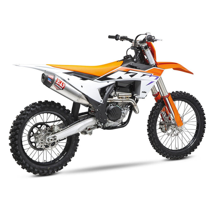 Yoshimura KTM 250/350SX-F / Husqvarna FC250/350 22-24 RS-12 Stainless Full Exhaust, w/ Aluminum Muffler Yoshimura
