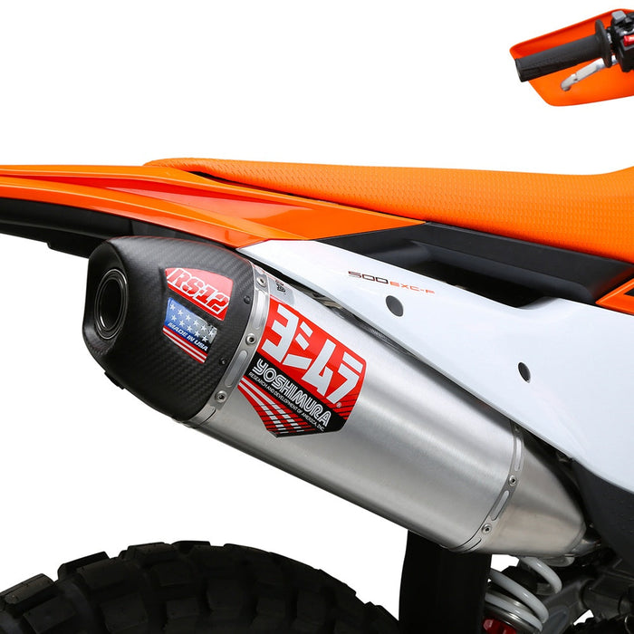 Yoshimura KTM 500EXC-F/350EXC-F 2024 RS-12 Stainless Slip-On Exhaust, w/ Aluminum Muffler Yoshimura