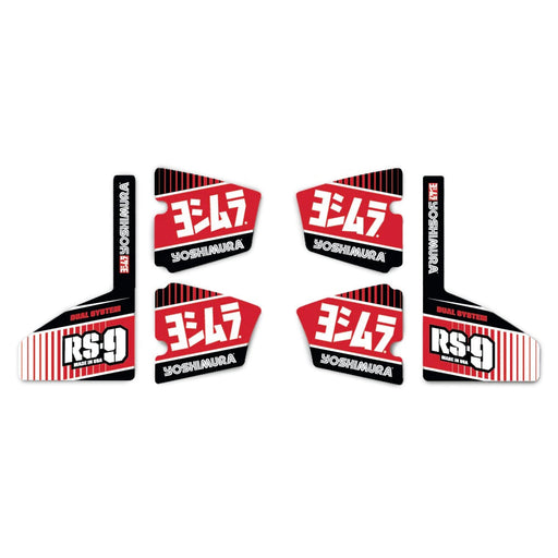 Yoshimura MUFFLER BADGE RS-9 Decal Set (6 pcs) Yoshimura