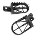 Zeta Wide Chromoly Mid Foot Pegs - Kawasaki KLX110 / KLX110L / Suzuki DR-Z50 / D