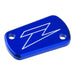 Zeta Rear Brake Reservoir Cover - Suzuki RM / RM-Z, Kawasaki KX / KXF - Blue