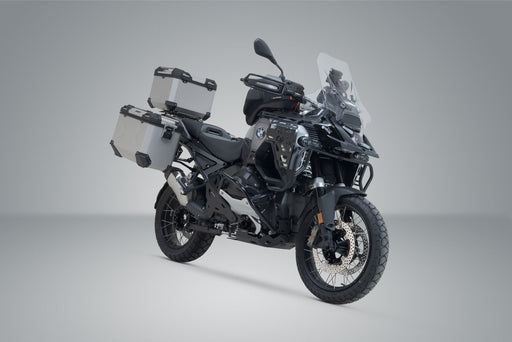 Adventure set TRAX ADV - Silver. R 1300 GS Adv (24-). BMW top case holder. SW-Motech