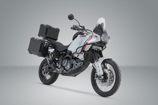 Adventure set TRAX ADV - Black. Ducati DesertX (22-) / Rally (23-). SW-Motech