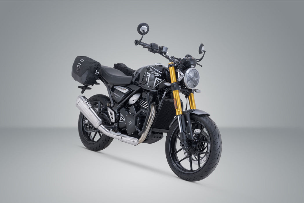 Legend Gear side bag system LC - Black Edition - Triumph Speed 400 / Scrambler 400 X (23-). SW-Motech