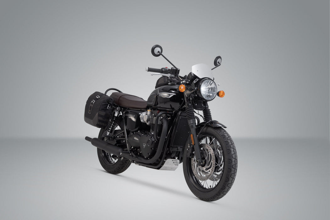 Legend Gear side bag system LC Black Edition - Triumph Bonneville T100 (16-) / T120 (15-). SW-Motech